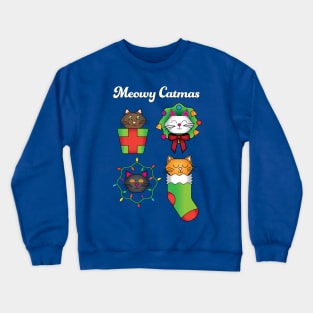 Meowy Catmas Crewneck Sweatshirt